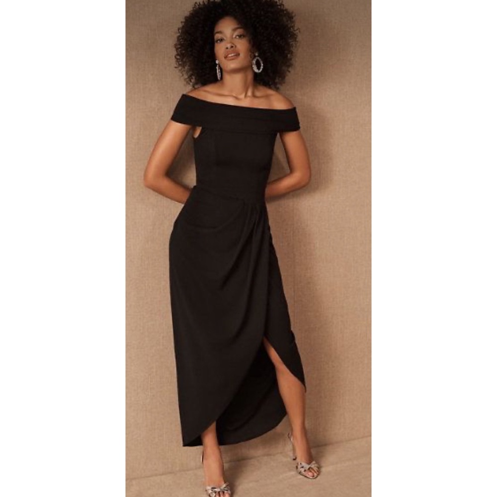 BHLDN Thompson Off The Shoulder Crepe Dress